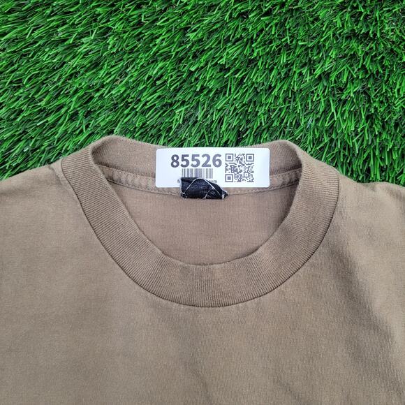 Vintage La-Vida Cross Heart Shirt Medium 20x27 Brown - Picture 10 of 16